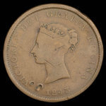 Canada, Province du Nouveau-Brunswick, 1 penny <br /> 1843