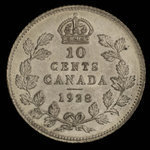 Canada, Georges V, 10 cents <br /> 1928