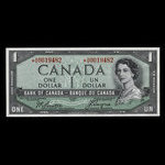 Canada, Banque du Canada, 1 dollar <br /> 1954