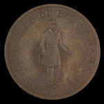 Canada, Banque de Montréal, 1/2 penny <br /> 1837