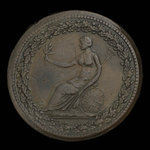 Canada, inconnu, 1/2 penny <br /> 1813