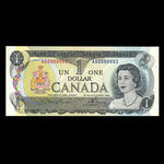 Canada, Banque du Canada, 1 dollar <br /> 1973