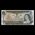 Canada, Banque du Canada, 1 dollar <br /> 1973