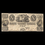 Canada, Bank of Upper Canada (York), 10 dollars <br /> 1 janvier 1838