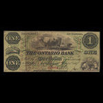 Canada, Ontario Bank, 1 dollar <br /> 15 août 1861