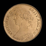 Canada, Province de la Nouvelle-Écosse, 1/2 cent <br /> 1861