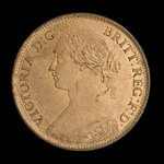 Canada, Province de la Nouvelle-Écosse, 1/2 cent : 1861