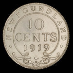 Canada, Georges V, 10 cents <br /> 1919