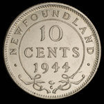 Canada, Georges VI, 10 cents : 1944