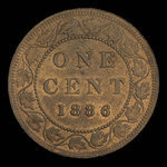 Canada, Victoria, 1 cent <br /> 1886