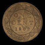 Canada, Édouard VII, 1 cent <br /> 1902