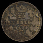 Canada, Victoria, 20 cents <br /> 1858