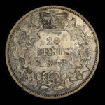 Canada, Victoria, 20 cents <br /> 1858
