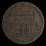 Canada, Banque de Montréal, 1/2 penny : 1844