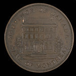 Canada, Banque de Montréal, 1/2 penny : 1838