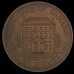 Canada, Banque de Montréal, 1/2 penny : 1842