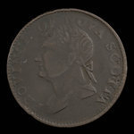 Canada, Province de la Nouvelle-Écosse, 1/2 penny <br /> 1382