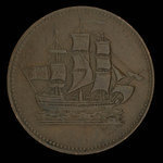 Canada, inconnu, 1/2 penny <br /> 1835