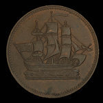 Canada, inconnu, 1/2 penny <br /> 1835
