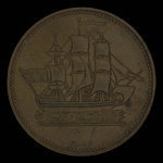 Canada, inconnu, 1/2 penny <br /> 1835