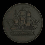 Canada, inconnu, 1/2 penny <br /> 1835