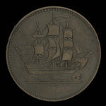 Canada, inconnu, 1/2 penny <br /> 1835