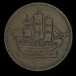Canada, inconnu, 1/2 penny <br /> 1835