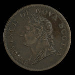 Canada, Province de la Nouvelle-Écosse, 1/2 penny <br /> 1832