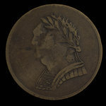 Canada, inconnu, 1/2 penny <br /> 1820