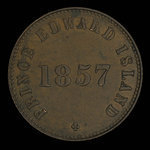 Canada, George Davies, 1/2 penny <br /> 1857