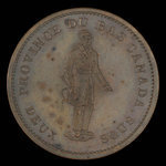 Canada, Banque du Peuple (People's Bank), 1 penny <br /> 1837