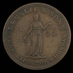 Canada, Lesslie & Sons, 1/2 penny <br /> 1824