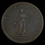 Canada, Lesslie & Sons, 1/2 penny : 1824