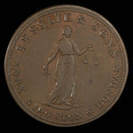 Canada, Lesslie & Sons, 1/2 penny <br /> 1824