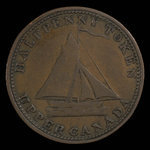 Canada, inconnu, 1/2 penny <br /> 1820