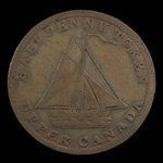 Canada, inconnu, 1/2 penny : 1823