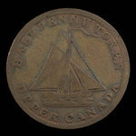 Canada, inconnu, 1/2 penny <br /> 1823