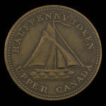Canada, Watkins & Harris, 1/2 penny : 1833