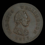 Canada, inconnu, 1/2 penny <br /> 1813
