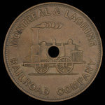 Canada, Montreal & Lachine Railroad Company, 1 tarif de troisième classe <br /> 1850