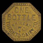 Canada, Toronto Dairy Co., 1 bouteille de lait <br /> 1895