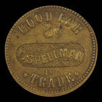 Canada, T. Spellman, 5 cents <br /> 1887