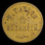 Canada, W. Taylor, 5 cents <br /> 1895