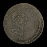 Canada, inconnu, 1/2 penny <br /> 1815