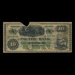 Canada, Pictou Bank, 10 dollars <br /> 2 janvier 1882