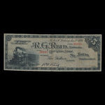 Canada, R.G. Reid, 5 dollars <br /> 2 janvier 1894