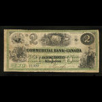 Canada, Commercial Bank of Canada, 2 dollars <br /> 2 janvier 1860