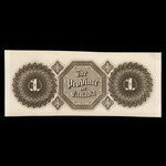 Canada, Province du Canada, 1 dollar <br /> 1866