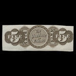 Canada, Province du Canada, 5 dollars <br /> 1866