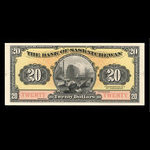 Canada, Bank of Saskatchewan, 20 dollars <br /> 30 mai 1913